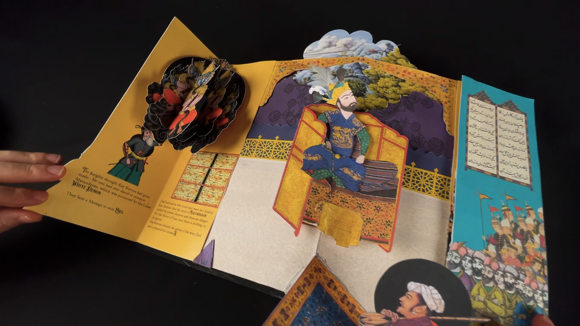 The Seven Trials of Rostam | A popup book